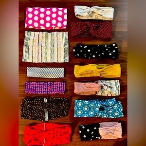 13 women polka dot headbands